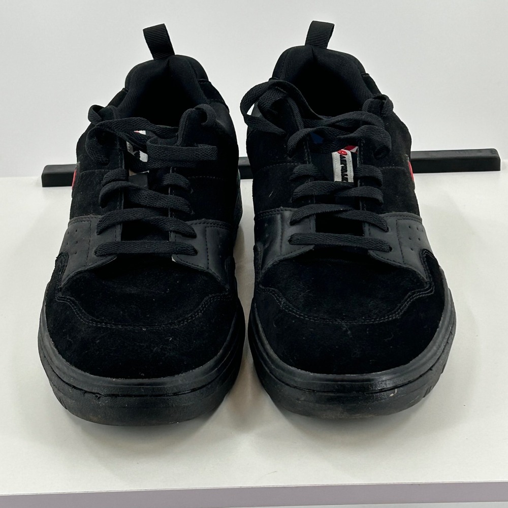Airwalk Anchor Mens Skate Shoes Size 13 Black Leather Low Top CA60007M-B